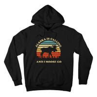 Alaska Moose Tourist Travel Funny Tall Hoodie