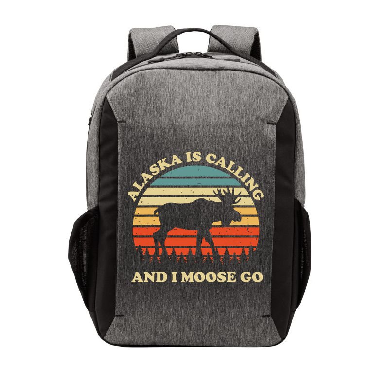 Alaska Moose Tourist Travel Funny Vector Backpack