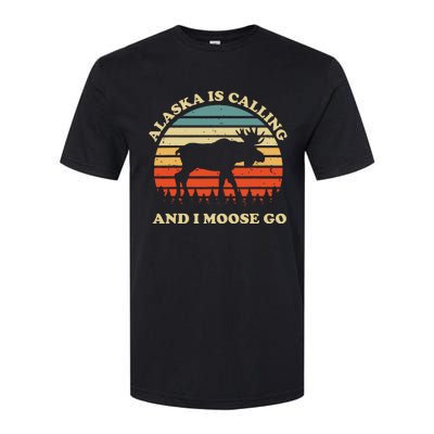 Alaska Moose Tourist Travel Funny Softstyle CVC T-Shirt