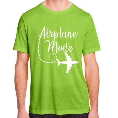 Airplane Mode Traveling Vacation Funny Gift For Traveler Adventure Gift Adult ChromaSoft Performance T-Shirt