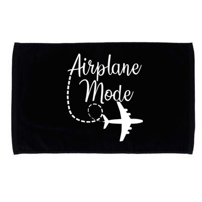 Airplane Mode Traveling Vacation Funny Gift For Traveler Adventure Gift Microfiber Hand Towel