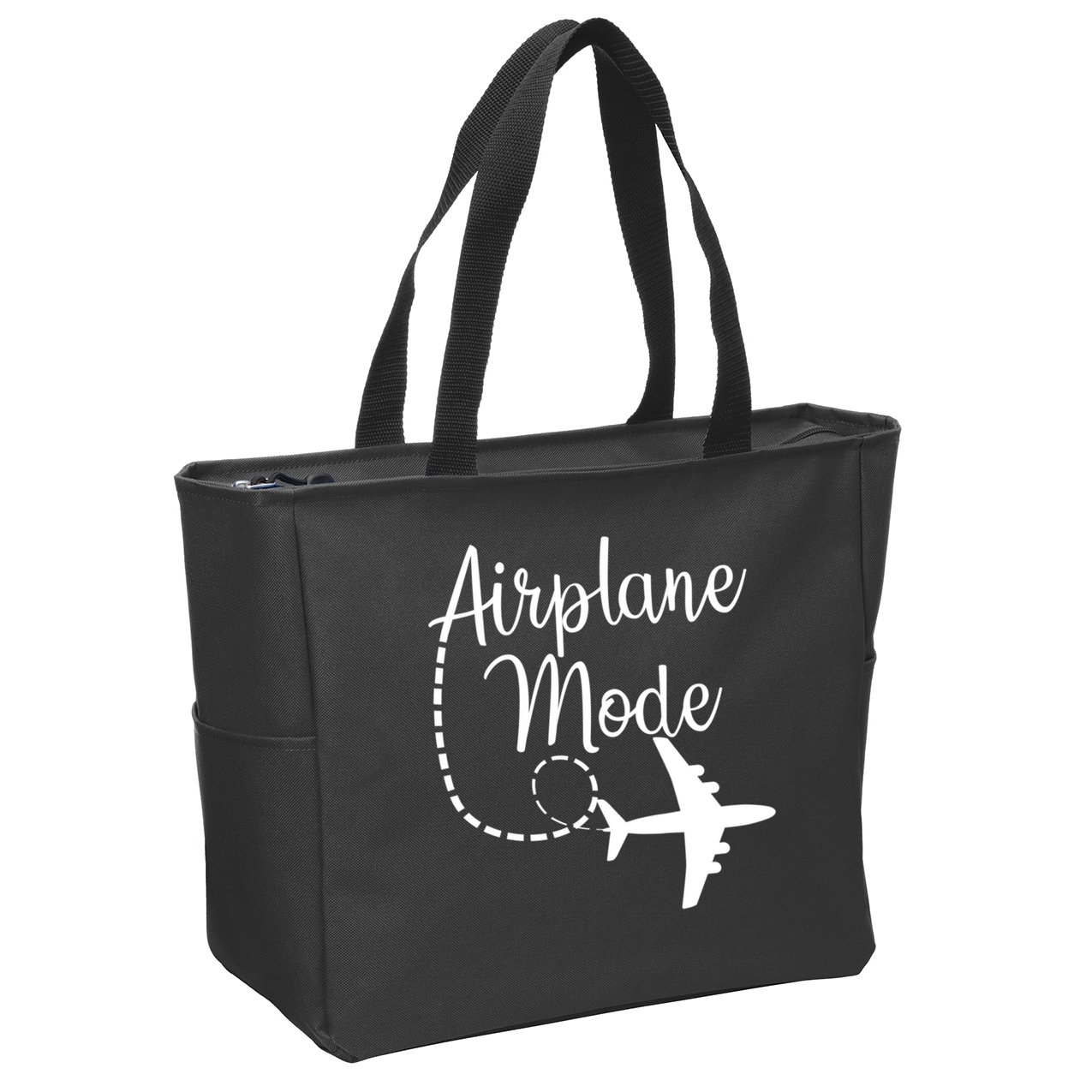 Airplane Mode Traveling Vacation Funny Gift For Traveler Adventure Gift Zip Tote Bag