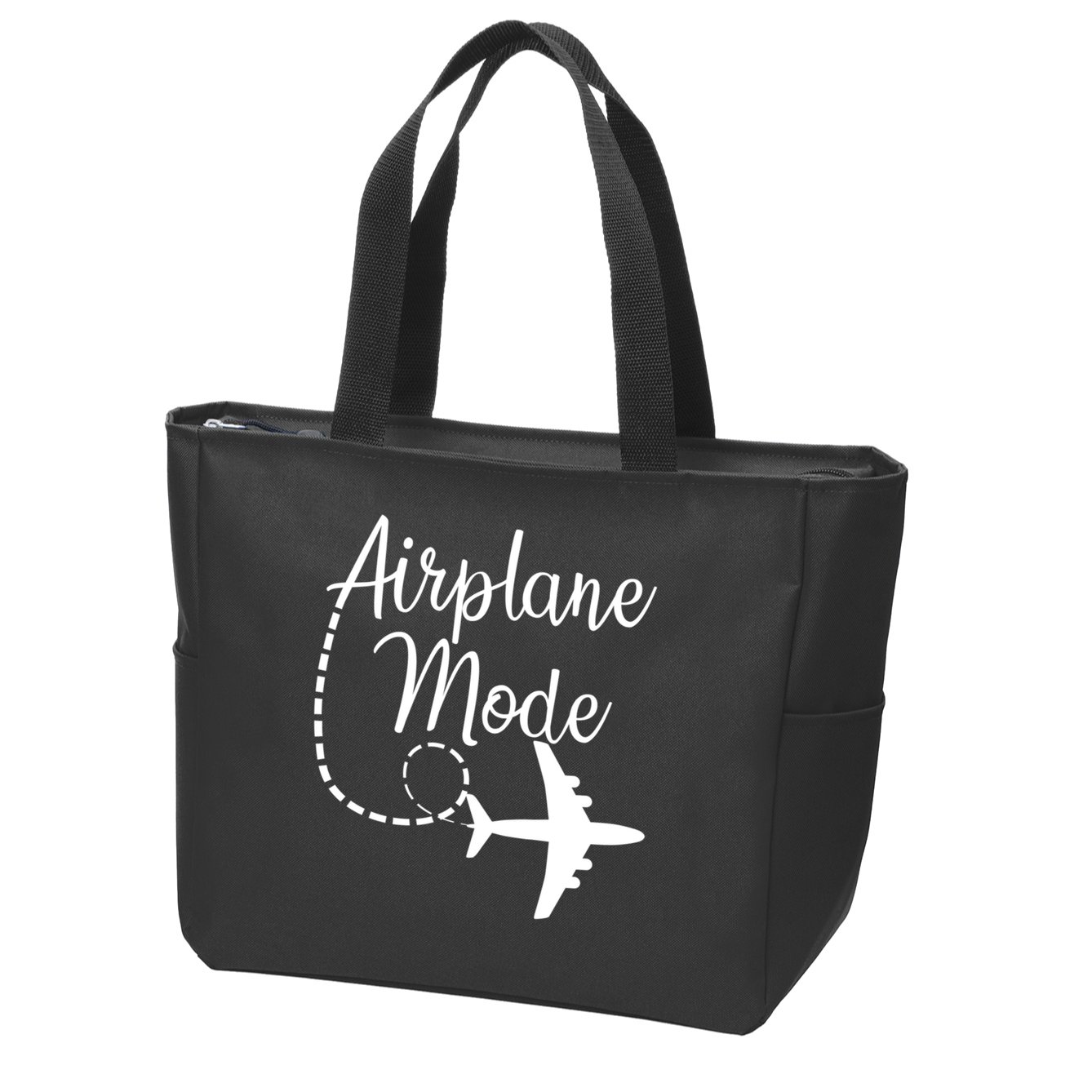 Airplane Mode Traveling Vacation Funny Gift For Traveler Adventure Gift Zip Tote Bag