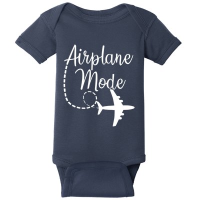 Airplane Mode Traveling Vacation Funny Gift For Traveler Adventure Gift Baby Bodysuit