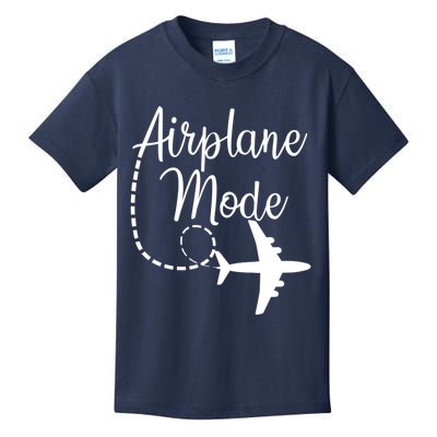 Airplane Mode Traveling Vacation Funny Gift For Traveler Adventure Gift Kids T-Shirt