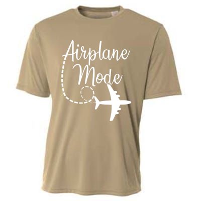 Airplane Mode Traveling Vacation Funny Gift For Traveler Adventure Gift Cooling Performance Crew T-Shirt