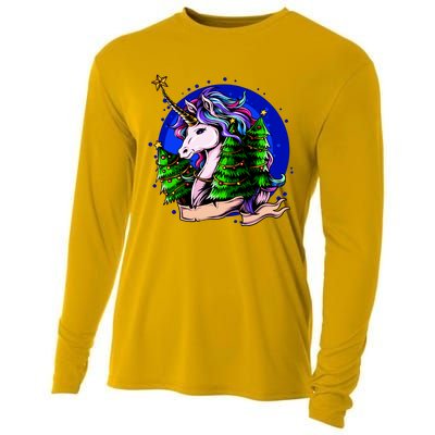 A Magical Unicorn Christmas Cooling Performance Long Sleeve Crew