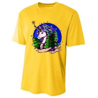 A Magical Unicorn Christmas Performance Sprint T-Shirt