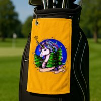 A Magical Unicorn Christmas Golf Towel