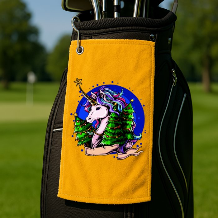 A Magical Unicorn Christmas Golf Towel