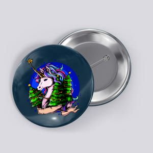 A Magical Unicorn Christmas Button