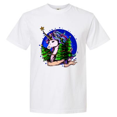 A Magical Unicorn Christmas Garment-Dyed Heavyweight T-Shirt