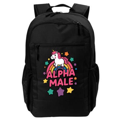 Alpha Male Unicorn Funny Embarrassing Joke Ironic Backpack