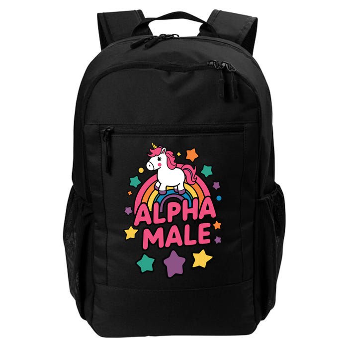 Alpha Male Unicorn Funny Embarrassing Joke Ironic Backpack