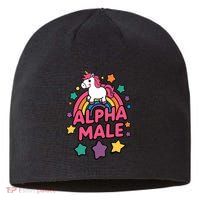 Alpha Male Unicorn Funny Embarrassing Joke Ironic Sustainable Beanie