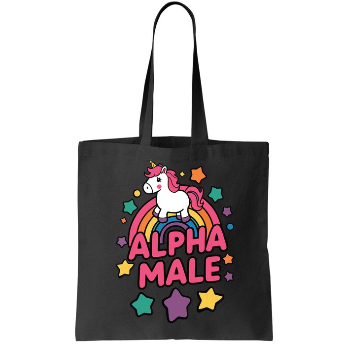 Alpha Male Unicorn Funny Embarrassing Joke Ironic Bag