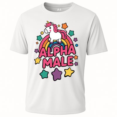 Alpha Male Unicorn Funny Embarrassing Joke Ironic Performance Shirt