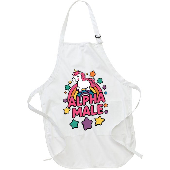 Alpha Male Unicorn Funny Embarrassing Joke Ironic Apron