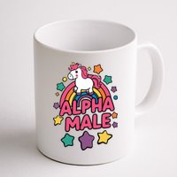 Alpha Male Unicorn Funny Embarrassing Joke Ironic Mug