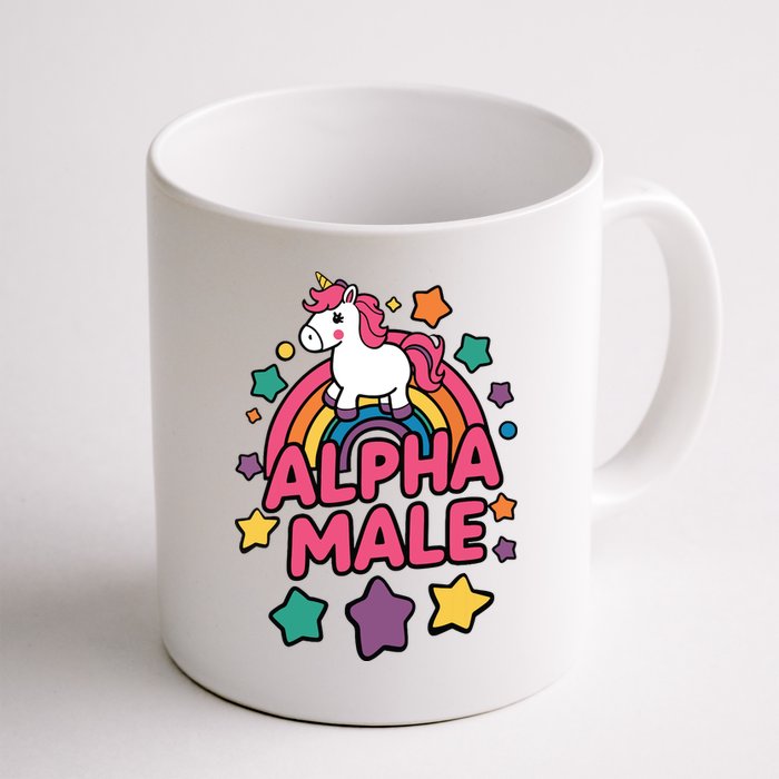Alpha Male Unicorn Funny Embarrassing Joke Ironic Mug
