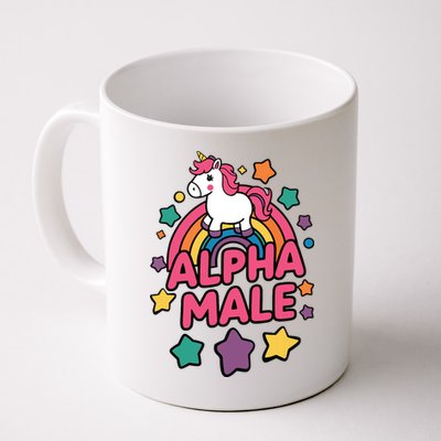 Alpha Male Unicorn Funny Embarrassing Joke Ironic Coffee Mug