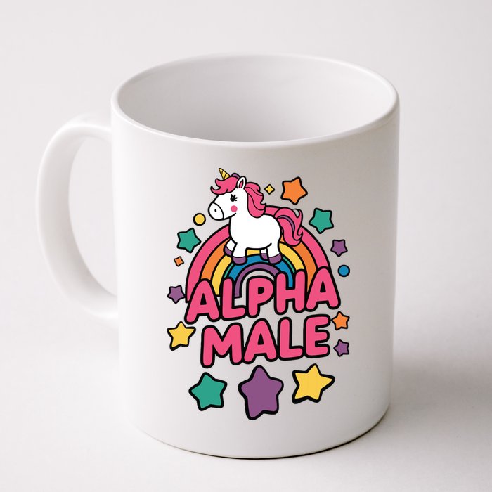 Alpha Male Unicorn Funny Embarrassing Joke Ironic Mug