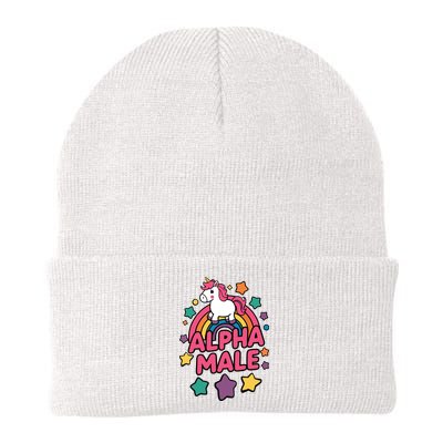 Alpha Male Unicorn Funny Embarrassing Joke Ironic Beanie