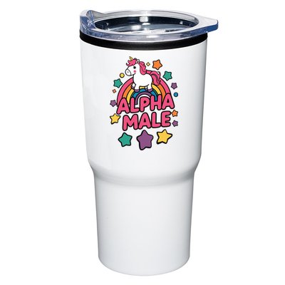 Alpha Male Unicorn Funny Embarrassing Joke Ironic Tumbler