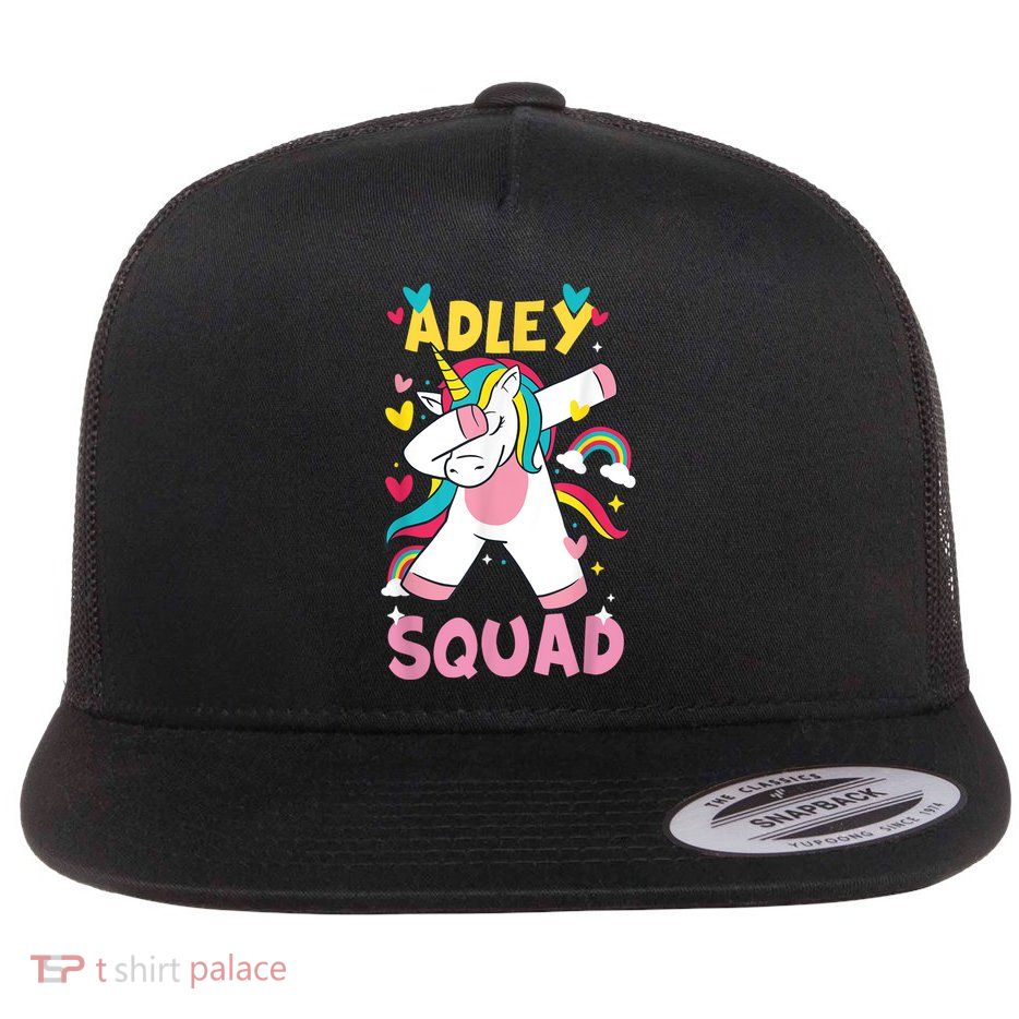 Adley Merch Unicorn Design Flatbill Hat