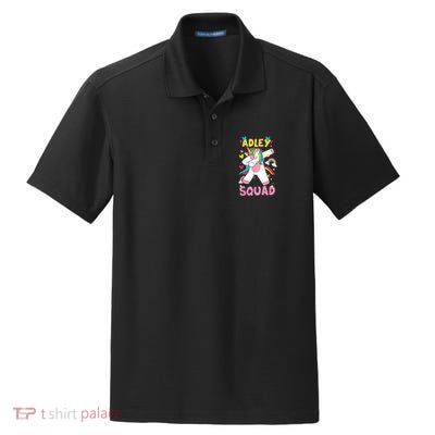 Adley Merch Unicorn Design Dry Zone Grid Polo