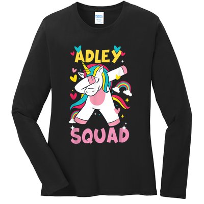 Adley Merch Unicorn Design Ladies Long Sleeve Shirt