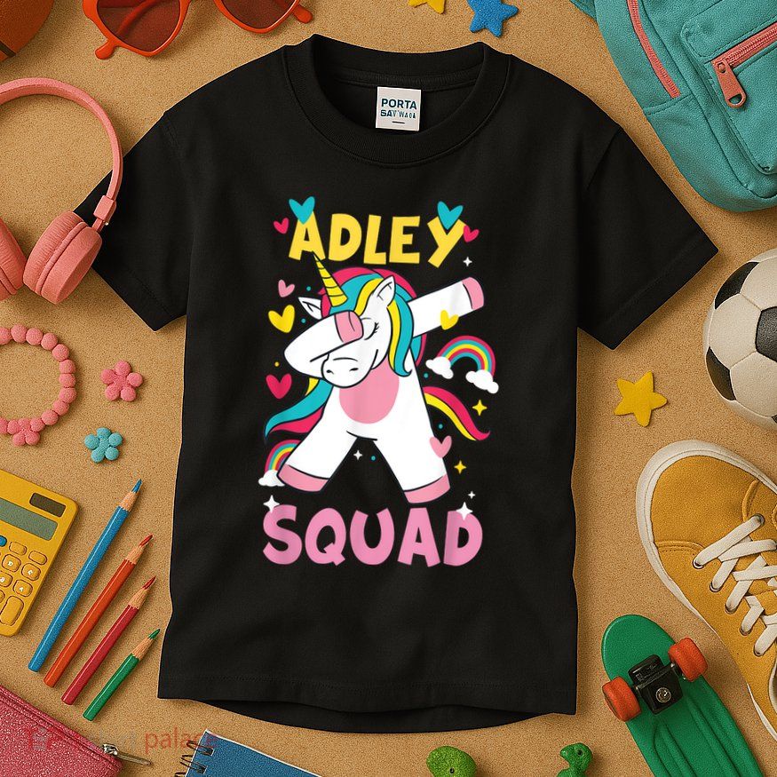 Adley Merch Unicorn Design Kids T-Shirt