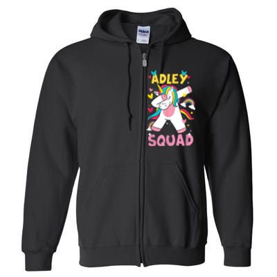 Adley Merch Unicorn Design Full Zip Hoodie