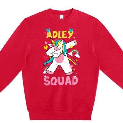 Adley Merch Unicorn Design Premium Crewneck Sweatshirt