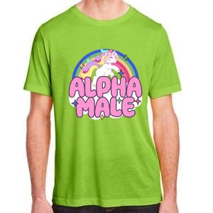 Alpha Male Unicorn Rainbow Adult ChromaSoft Performance T-Shirt