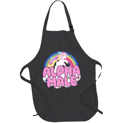 Alpha Male Unicorn Rainbow Apron