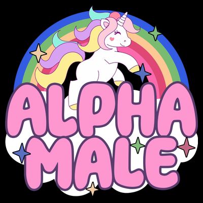 Alpha Male Unicorn Rainbow T-Shirt