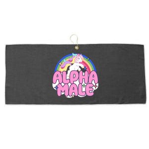 Alpha Male Unicorn Rainbow Large Microfiber Waffle Golf Towel