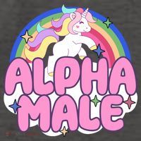 Alpha Male Unicorn Rainbow Vector Backpack