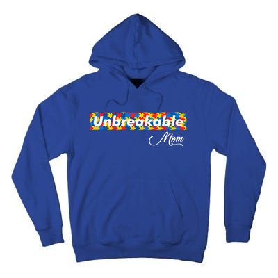 Autism Mom Unbreakable Autism Mama Bear Autism Awareness Gift Tall Hoodie