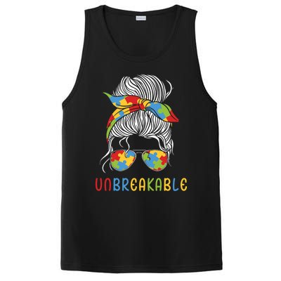 Autism Mom Unbreakable Be Kind Awareness Acceptance Gift PosiCharge Competitor Tank