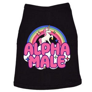 Alpha Male Unicorn Funny Sarcastic Ironic Weird Humor Doggie Tank