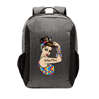 Autism Mom Unbreakable Rosie The Riveter Strong Woman Power Gift Vector Backpack