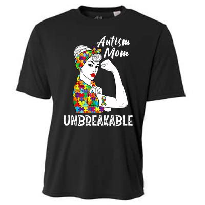 Autism Mom Unbreakable Awareness Autistic Mother Mama Women Cooling Performance Crew T-Shirt