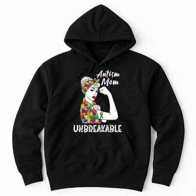 Autism Mom Unbreakable Awareness Autistic Mother Mama Women Hoodie