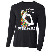 Autism Mom Unbreakable Awareness Autistic Mother Mama Women Cooling Performance Long Sleeve Crew