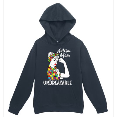 Autism Mom Unbreakable Awareness Autistic Mother Mama Women Urban Pullover Hoodie