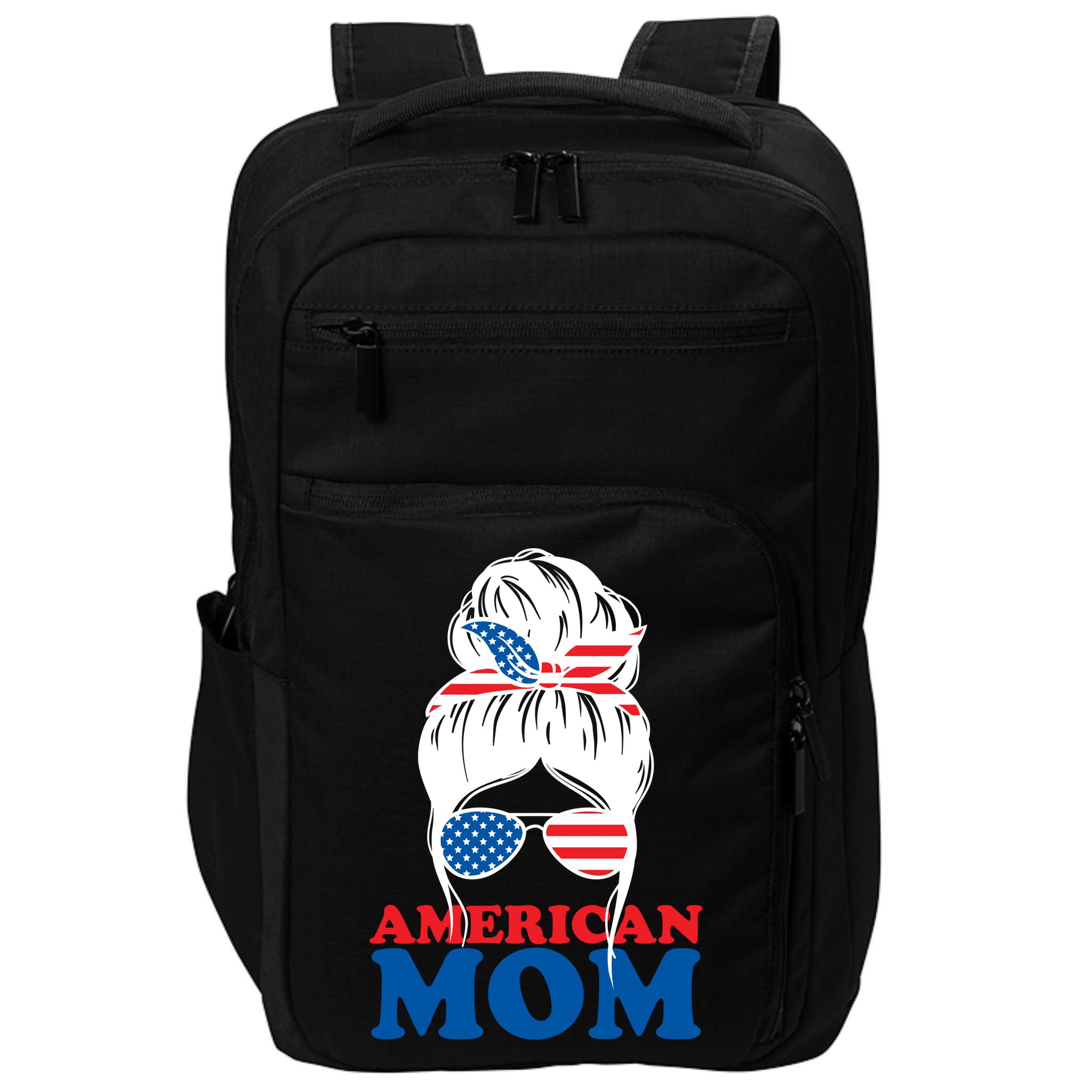 American Mom Usa Hair Bun Impact Tech Backpack