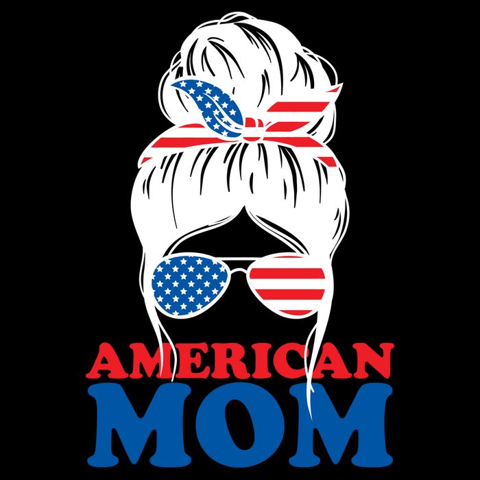 American Mom Usa Hair Bun Drawstring Bag