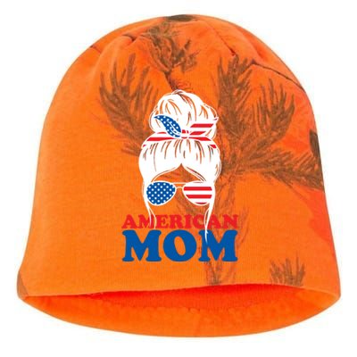 American Mom Usa Hair Bun Kati - Camo Knit Beanie